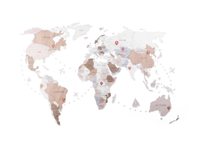 3D Карта мира Unico