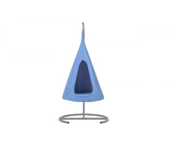 Подвесное кресло-гамак комплект со стойкой (Синий)