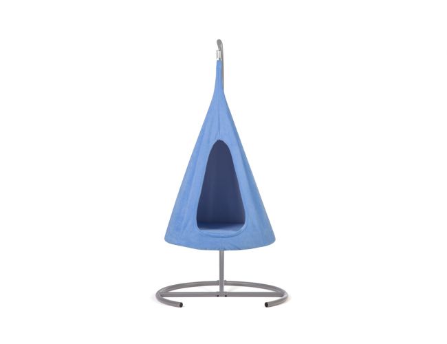 Подвесное кресло-гамак комплект со стойкой (Синий)