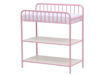 Столик для пеленания Polini kids Vintagе 1180 металлический, розовый