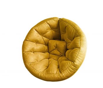 Кресло Футон XL велюр желтый