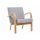 Кресло для отдыха Шелл дуб шампань/Monolith 84