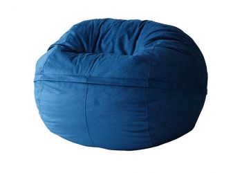 Кресло Софт 100х100 синее велюр