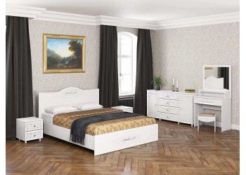 Спальня Италия-5 белое дерево