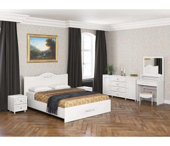 Спальня Италия-5 белое дерево