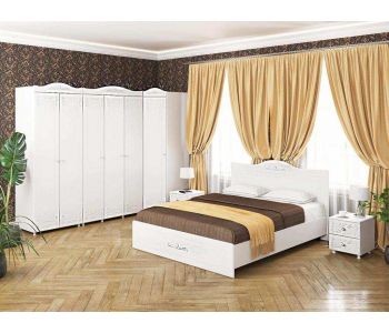 Спальня Италия-4 белое дерево
