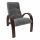 Кресло для отдыха Модель S7 Орех антик / Антрацид грей