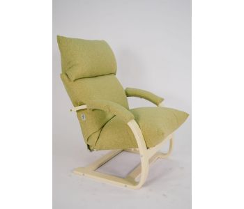 Кресло для отдыха Аспен (3 положения спинки) Дуб шампань/Runa Lime