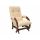 Кресло-глайдер Модель 68 шпон орех/Поларис беж
