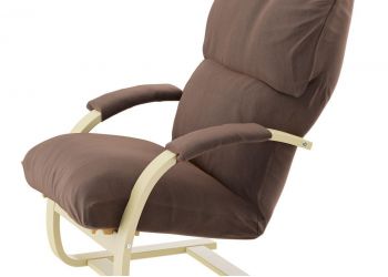 Кресло для отдыха Аспен (3 положения спинки) Дуб шампань/Ultra Chokolate