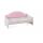 Диван-кровать с каретной стяжкой Valencia 61 Розовый кварц (163х84х97, Тема: Белый, Без ящика для хранения, Без бортика безопасности)
