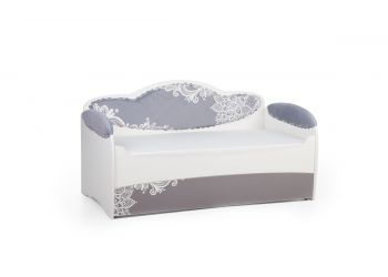 Диван-кровать для девочек Mia Шиншила (184х93х91, Дополнительное спальное место, Без бортика безопасности)