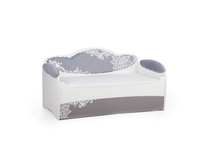 Диван-кровать для девочек Mia Шиншила (184х93х91, Дополнительное спальное место, Без бортика безопасности)