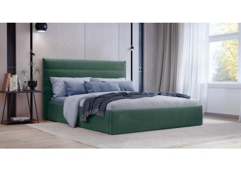 Кровать Амалия 160 RUDY-2 1501 A1 color 32 темный серо-зеленый