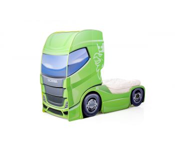Кровать-грузовик DUO "Скания+1" зеленая (Для внутреннего рынка)