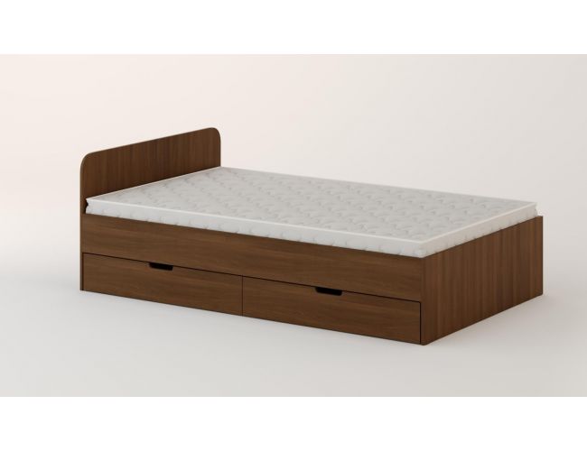 Кровать с ящиками 1200