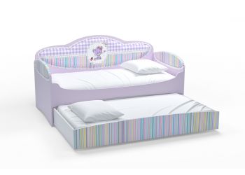 Диван-кровать для девочек Mia Сирень (184х93х91, Дополнительное спальное место, Без бортика безопасности)