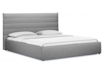Кровать Амалия 180 RUDY-2 1501 A1 color 20 серебристый серый
