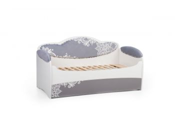 Диван-кровать для девочек Mia Шиншила (184х93х91, С вместительным ящиком, Без бортика безопасности)
