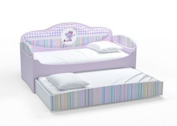 Диван-кровать для девочек Mia Сирень (164х84х86, Дополнительное спальное место, Без бортика безопасности)