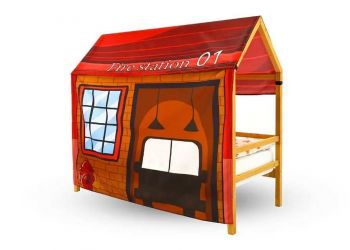 Игровая накидка для кровати-домика Svogen Пожарная станция