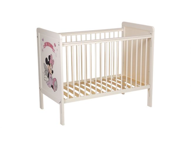 Кроватка детская Polini kids Disney baby 220 "Минни Маус-Фея", белый-розовый