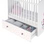 Кровать детская Polini kids Disney baby 750 "Кошка Мари", белый-розовый