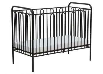 Кроватка детская Polini kids Vintage 110 металлическая, черный