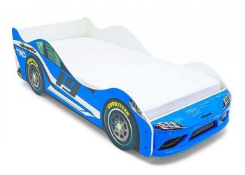 Кровать-машина Бельмарко Супра синяя