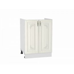 Шкаф нижний под мойку с 2-мя дверцами Виктория (600) Белый сандал