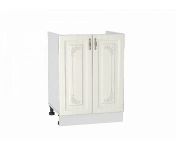Шкаф нижний под мойку с 2-мя дверцами Виктория (600) Белый сандал