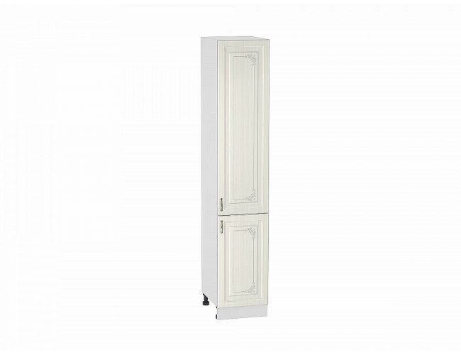 Шкаф пенал с 2-мя дверцами Виктория 400 (для верхних шкафов высотой 720) (400) Белый сандал