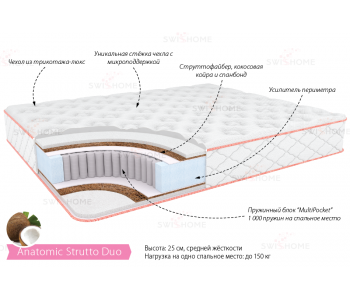 Матрас "Анатомик Струтто Дуо"