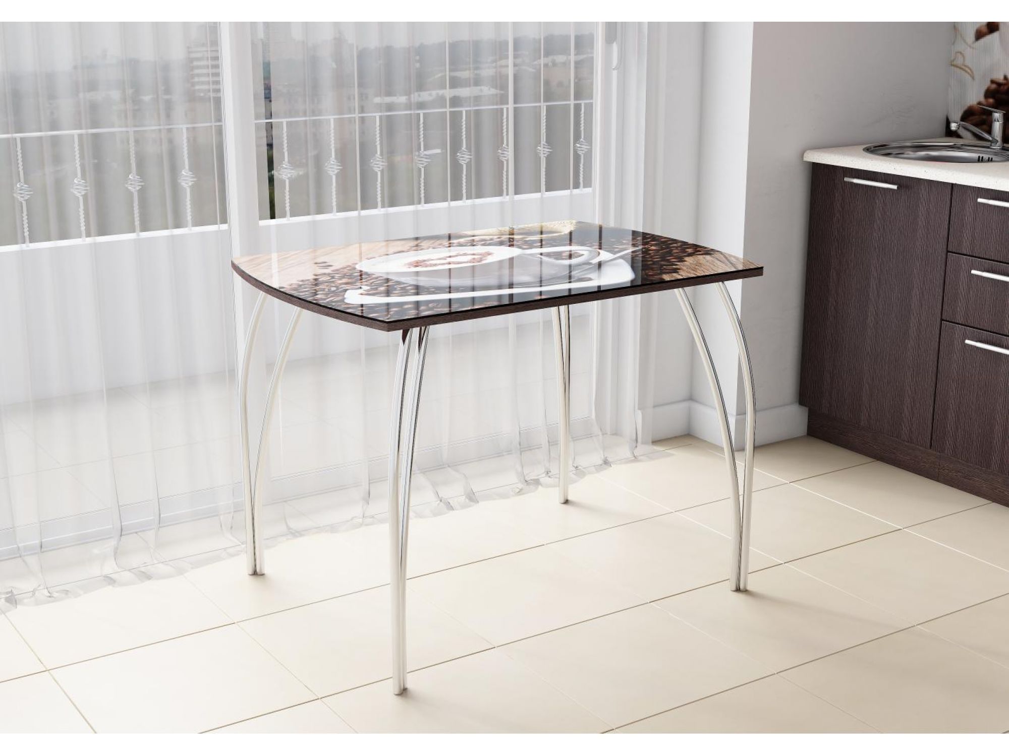 Столы кухонные хабаровск. Стол обеденный №6, (740*1000*700). Стол стеклянный кухонный. Стеклянный стол для кухни. Стол из стекла для кухни.