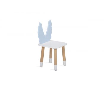 Детский стульчик Mini (Крылья ангела, Голубой)