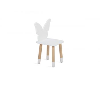 Детский стульчик Mini (Бабочка, Белый)