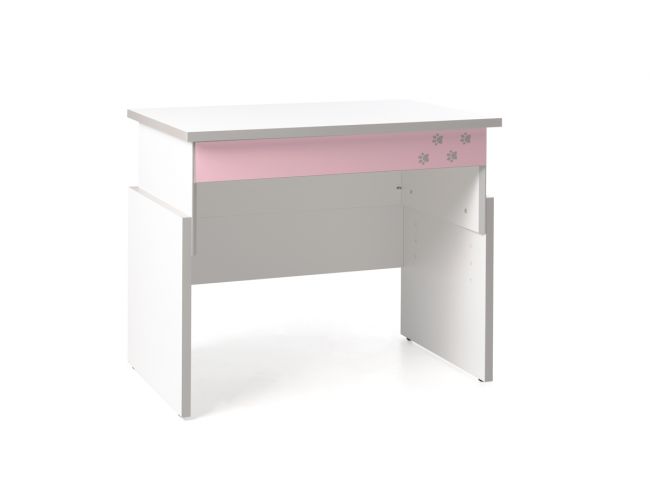 Детский растущий стол Q-bix 01 (Тема: Белый, Декор: Bubble gum)