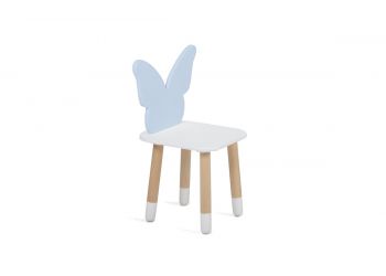 Детский стульчик Mini (Бабочка, Голубой)