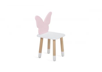 Детский стульчик Mini (Бабочка, Розовый)