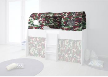 Игровой тент для кровати-чердака Polini kids Simple 4100, камуфляж