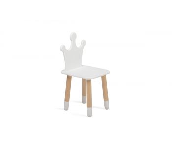 Детский стульчик Mini (Корона, Белый)
