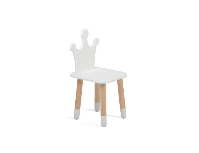Детский стульчик Mini (Корона, Белый)