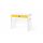 Детский растущий стол Q-bix 01 (Тема: Белый, Декор: Желтый)