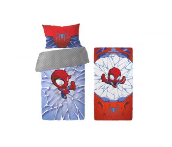 Комплект постельного белья поплин Супергерой (90х180)