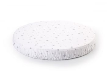 Простыня круглая на кроватку для новорожденных Sleepy (Белый)