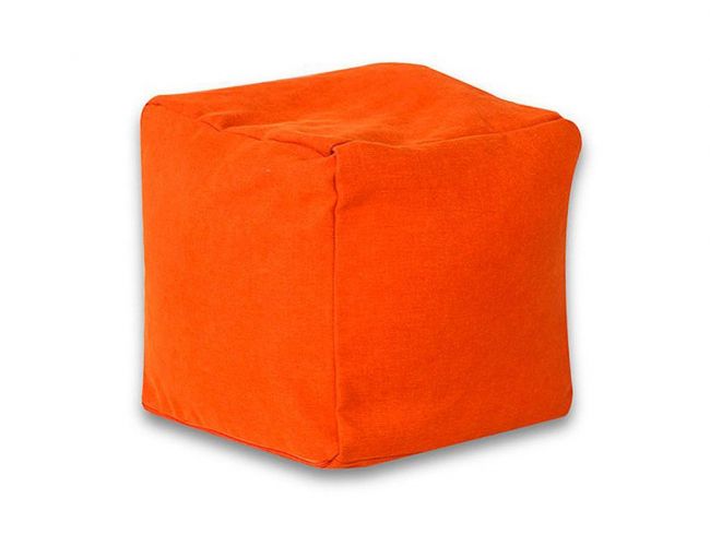 Пуф Куб фьюжн оранжевый