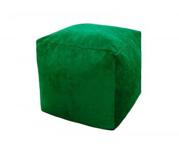 Пуфик Куб микровельвет зеленый