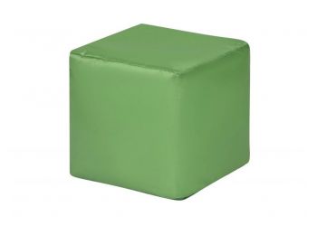 Пуф Куб оксфорд зеленый