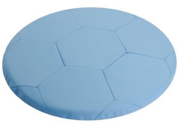 Подушка сидушка голубая экокожа