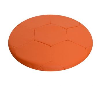 Подушка сидушка оранжевая экокожа